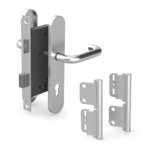 Durapost Aluminium Gate Handle Lock & Hinge